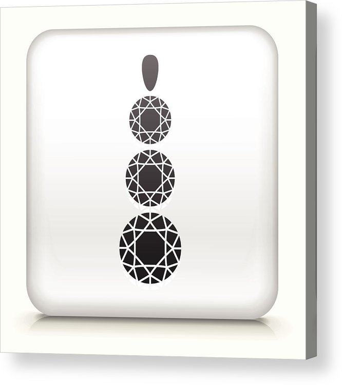 Royalty Free Vector Icon Button With Jewelry Icon Acrylic Print 666x750 Royalty Free Vector Icon Button With Jewelry Icon Acrylic Print