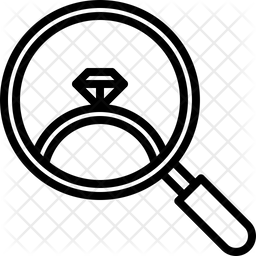 256x256 Search Jewelry Icon Of Line Style