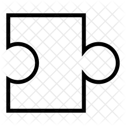 Jigsaw Icon Of Line Style 256x256 Jigsaw Icon Of Line Style
