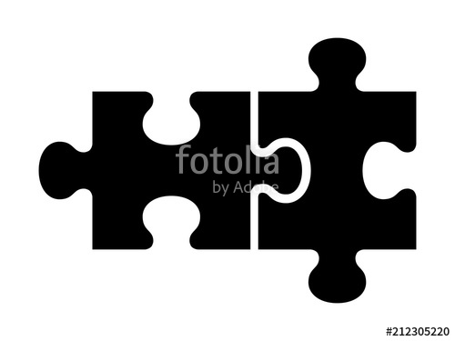 500x375 Two Pieces Of Jigsaw Puzzle Or Autism Puzzle Piece Symbol Flat