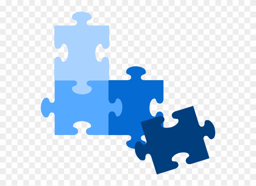 880x641 Puzzle Pieces Icon Blue Clipart