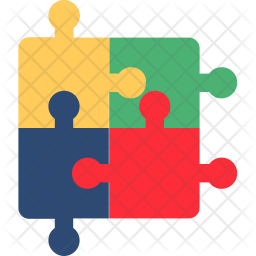 256x256 Jigsaw Puzzle Icon Of Flat Style
