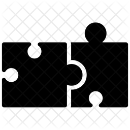 256x256 Jigsaw Puzzle Icon Of Glyph Style