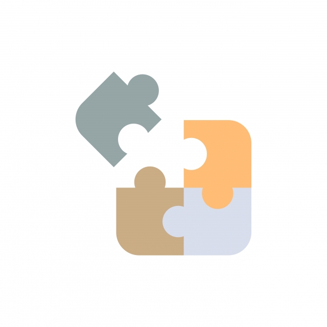 640x640 Jigsaw Puzzle Science Solution Flat Color Icon Vector Icon