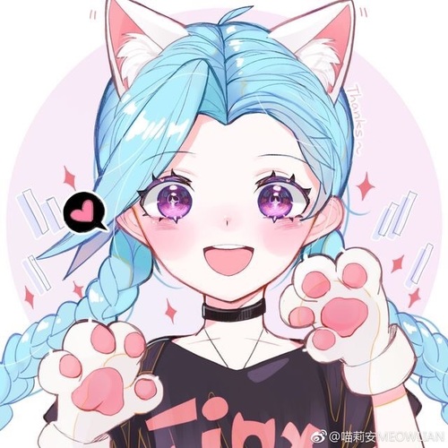 500x500 League Of Legends Jinx Kitty Icon On We Heart It