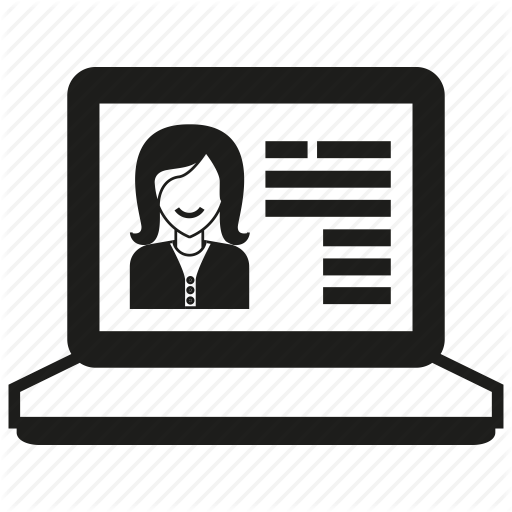 512x512 Computer, Laptop, Online Job Application Icon