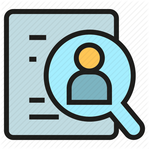 512x512 Cv, Document, Human Resource, Job Application, Magnifier, People