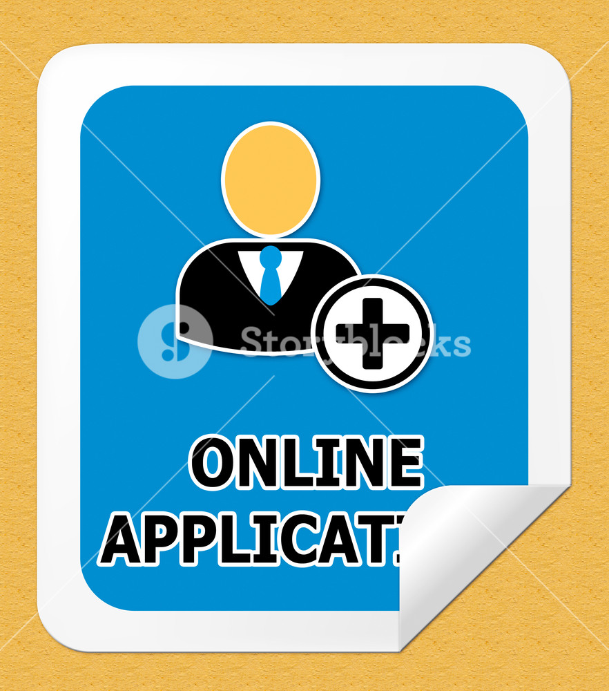 882x1000 Online Application Icon Meaning Internet Job Illustration