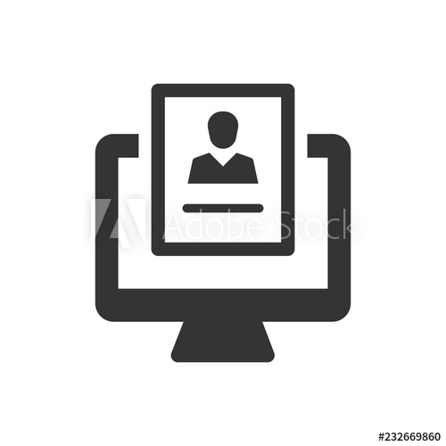 500x500 Online Job Application Icon