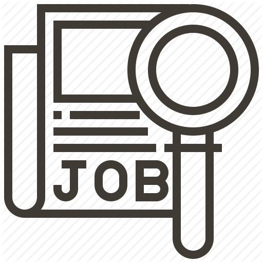 512x512 Job, Job Search, Magnify Glass, Search, View Icon