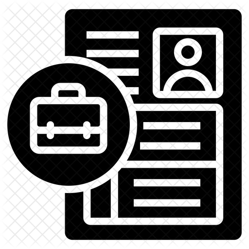 512x512 Job Description Icon Of Glyph Style