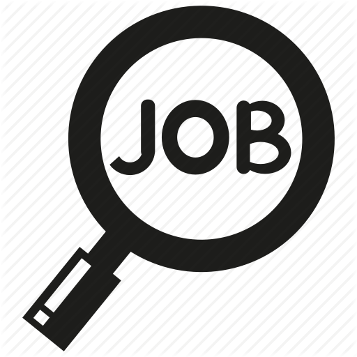 512x512 Job, Job Search, Magnifier Glass, Search Icon