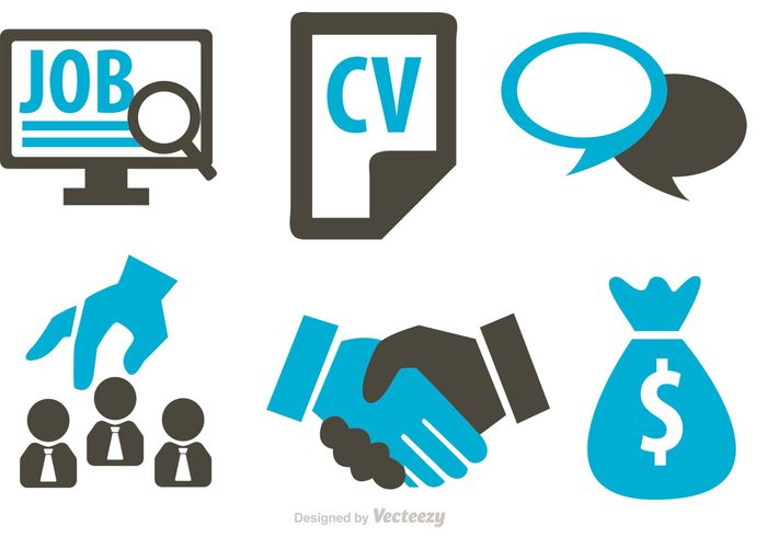 700x490 Job Business Concept Icons Vector