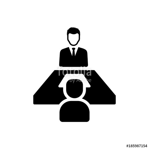 500x500 Job Interview Icon Stock Image And Royalty Free Vector