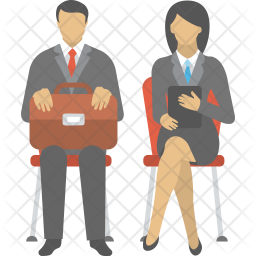 256x256 Job Interview Icon Of Flat Style