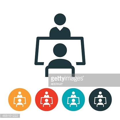 415x415 Job Interview Icon Premium Clipart