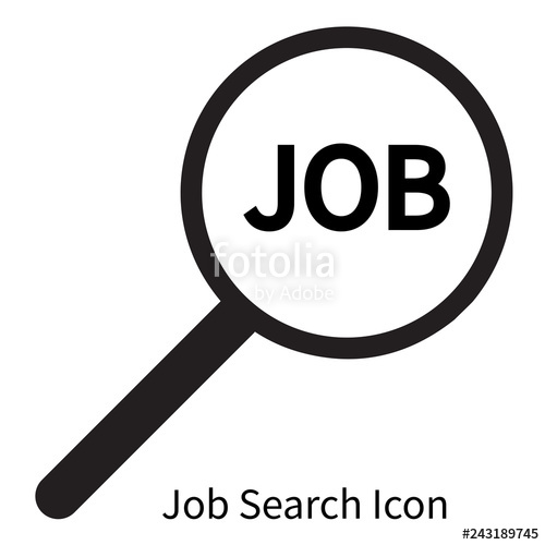 500x500 Icon Job Search Stock Image And Royalty Free Vector