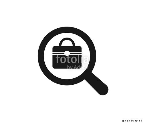 500x429 Modern Job Search Icon, Find Job Icon Stock Image And Royalty