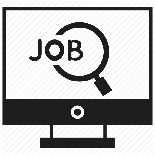 512x512 Computer, Job Search, Search Icon