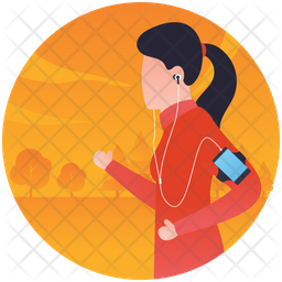 256x256 Jogging Icon Of Gradient Style