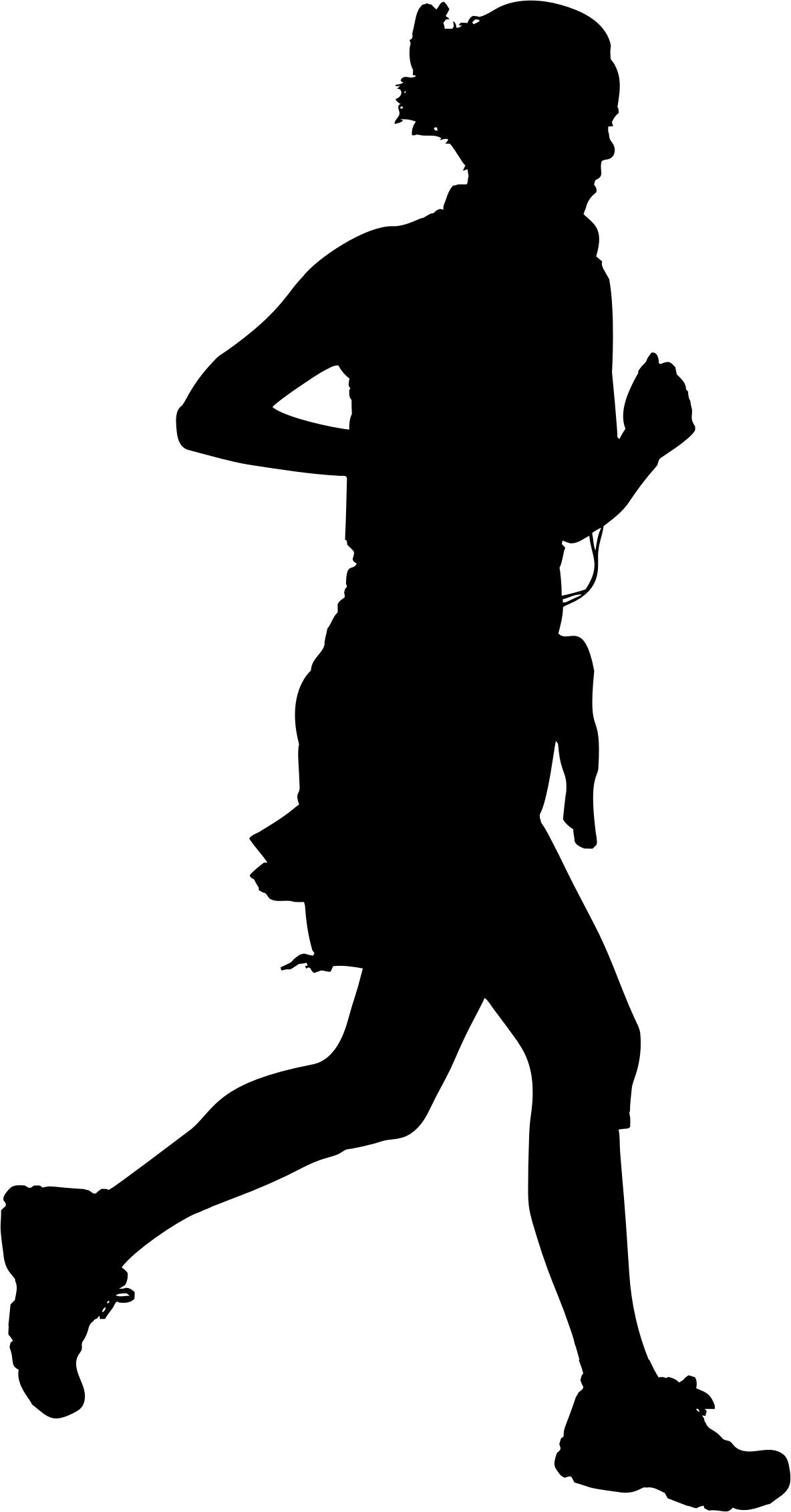 1184x2262 Woman Jogging Silhouette Icons Png