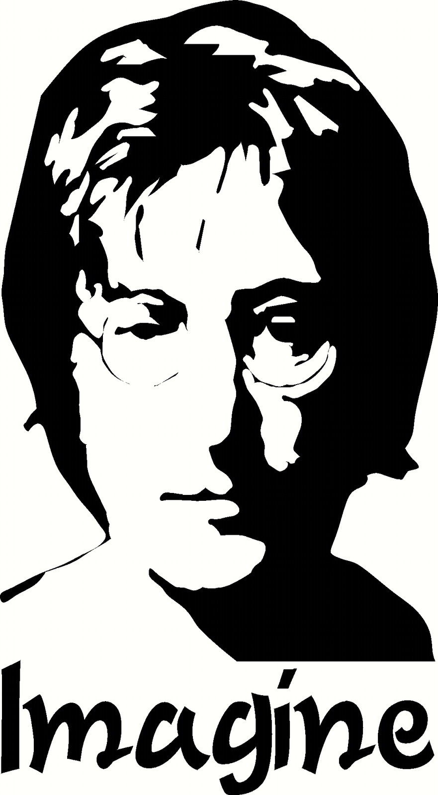 881x1600 John Lennon Imagine Bedroom Music Icon Image Wall Art Sticker