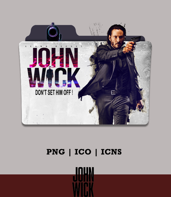 John Wick Folder Icon 650x750 John Wick Folder Icon