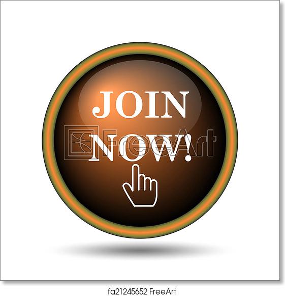 561x581 Free Art Print Of Join Now Icon Join Now Icon Internet Button