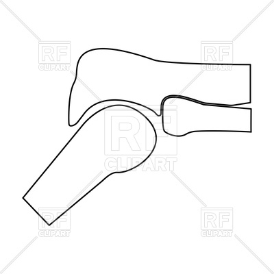 400x400 Knee Joint Icon Vector Image Of Healthcare, Medical