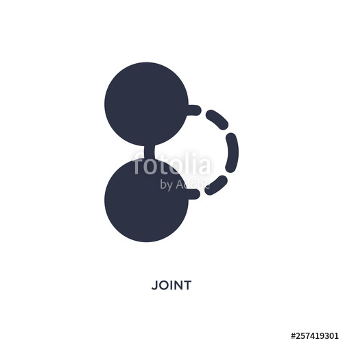 500x500 Joint Icon On White Background Simple Element Illustration