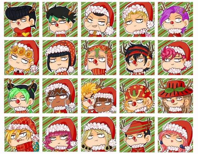 Christmas Icons Dio, Giorno, Diego, Jonathan 640x500 Christmas Icons Dio, Giorno, Diego, Jonathan