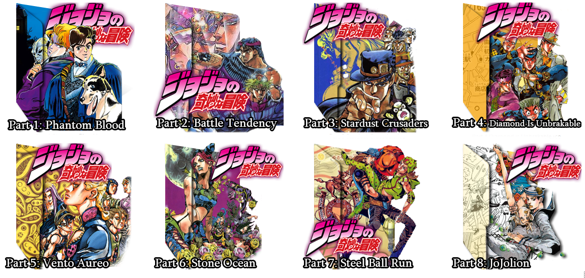 Icons For All Parts Of Jojo 1151x548 Icons For All Parts Of Jojo
