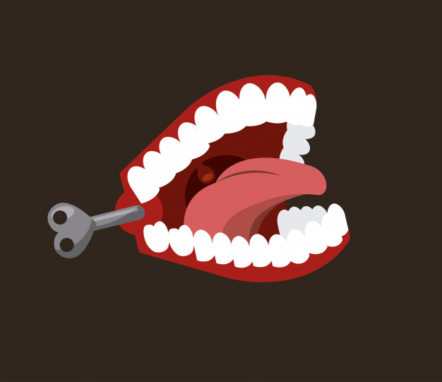 626x541 Chattering Teeth Joke Icon Vector Premium Download