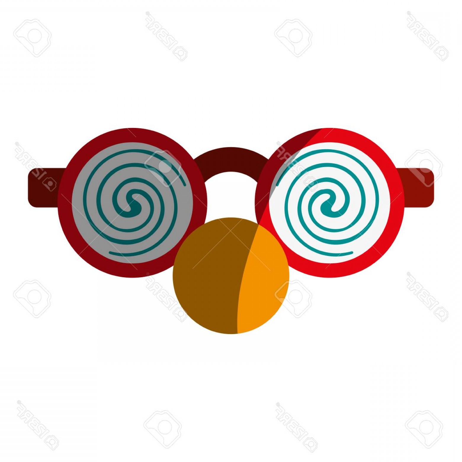 1560x1560 Photostock Vector Crazy Glasses With Round Nose Funny Or Joke Item