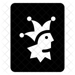 256x256 Joker Of Card Icon Of Glyph Style