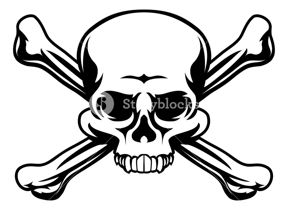 A Skull And Crossbones Icon Illustration Like A Pirates Jolly 1000x730 A Skull And Crossbones Icon Illustration Like A Pirates Jolly