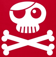 Rusty Doodle Jolly Roger With Eye Patch Skull And Bones 190x192 Rusty Doodle Jolly Roger With Eye Patch Skull And Bones