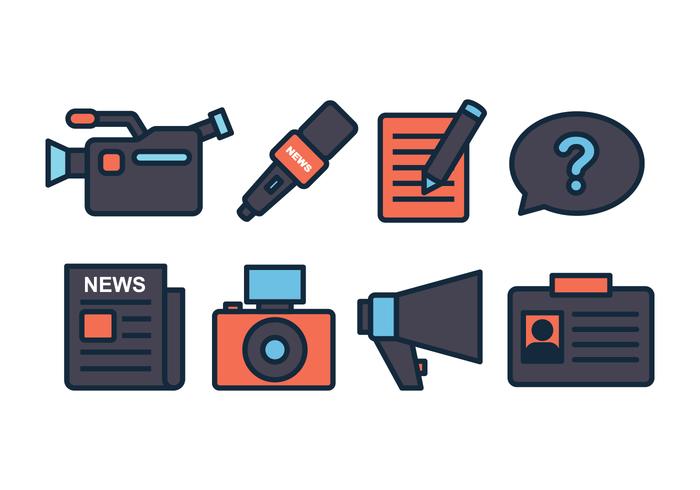 700x490 Journalist Icon Set