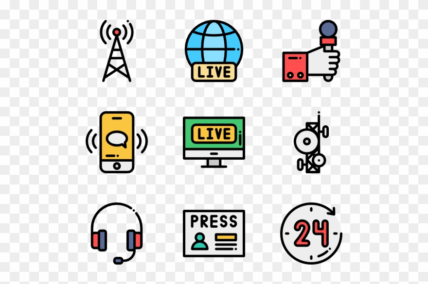 880x585 Journalist Icons Free News