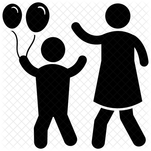 512x512 Kid Joy Icon Of Glyph Style