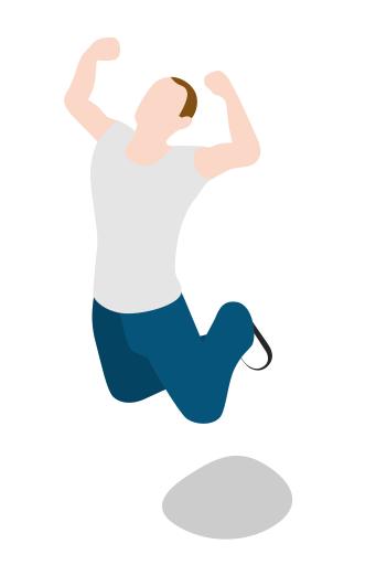 341x512 Man, Person, Jumping, Happy, Joy Icon Free Of City Basic