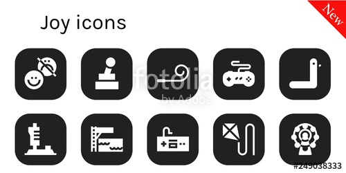 500x250 Joy Icon Set Stock Image And Royalty Free Vector On Fotolia