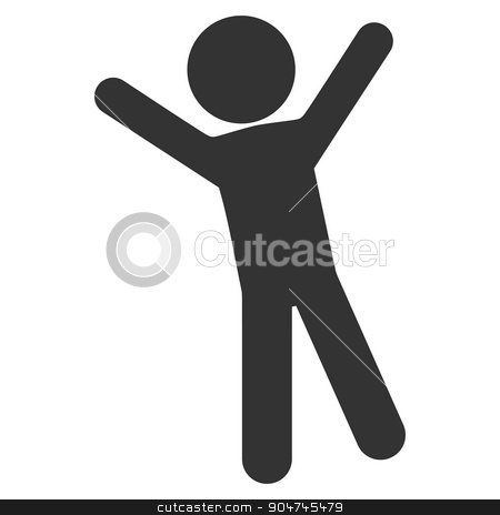 450x464 Child Joy Icon Stock Vector