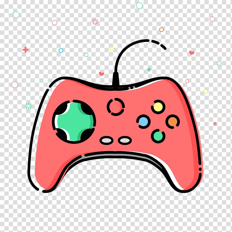 800x800 Pink And Black Game Controller Illustration, Video Game Gamepad