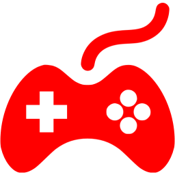 256x256 Red Joystick Icon