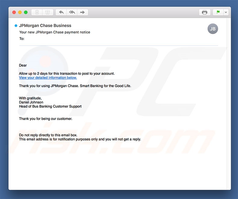 790x660 How To Remove Jpmorgan Chase Email Virus