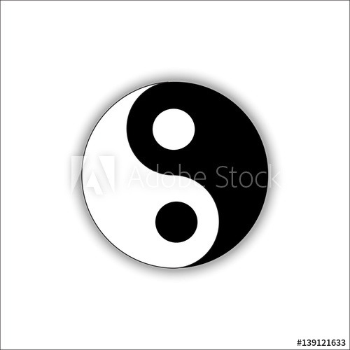 500x500 Yin Yang Vector Icon Object Picture Image Graphic Art