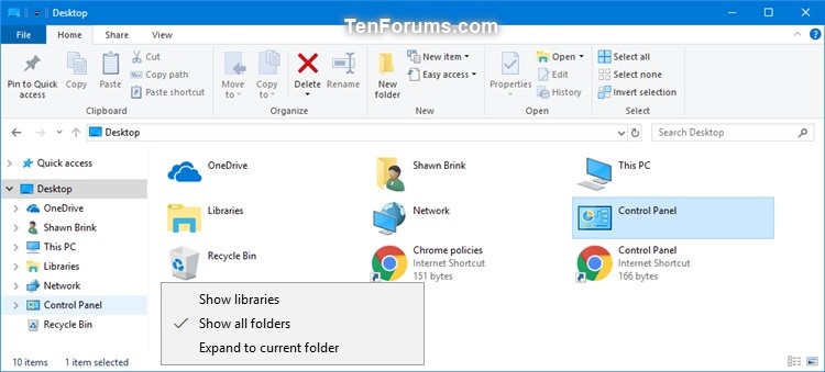 750x339 Change Control Panel Icon In Explorer In Windows Tutorials