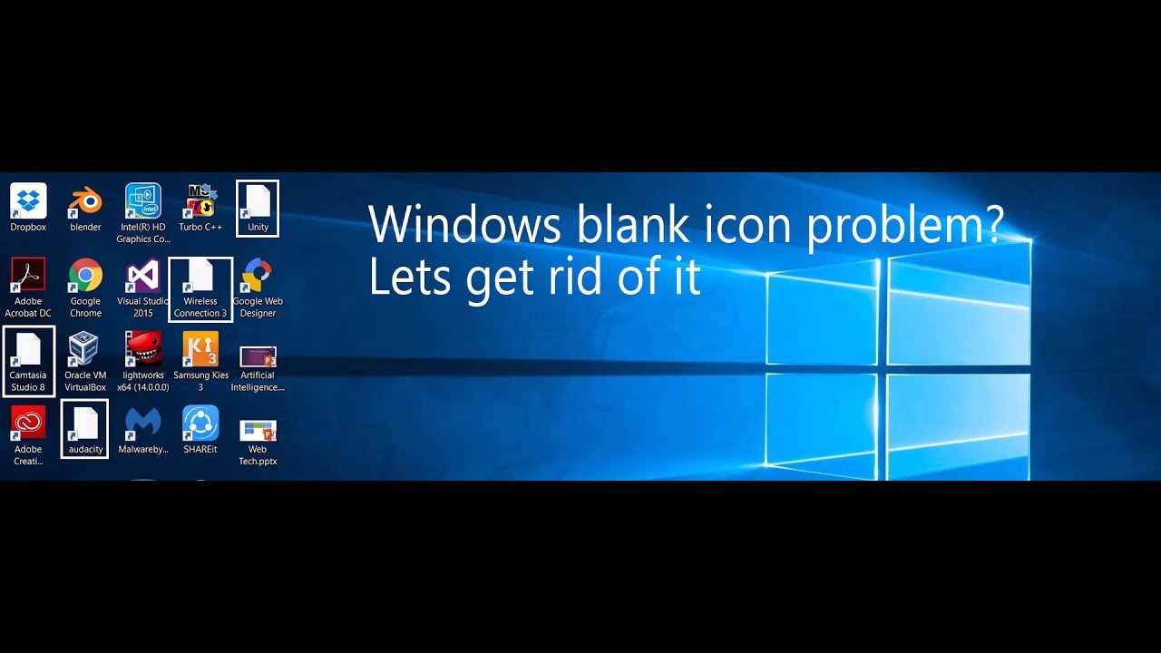 1280x720 If You Have Windows Blank White Icon Issue Then Watch This