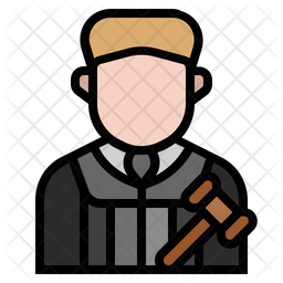 256x256 Judge Icon Of Colored Outline Style